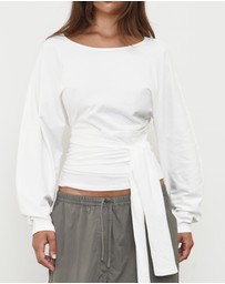 Pinky & Kamal - Waist Wrap LS top