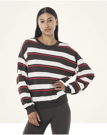 P.E Nation - Retreat Stripe Sweater