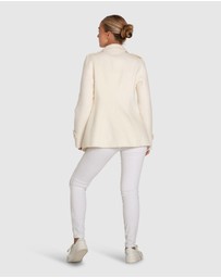 Belle & Bloom - Bad Girl Wool Blend Moto Coat