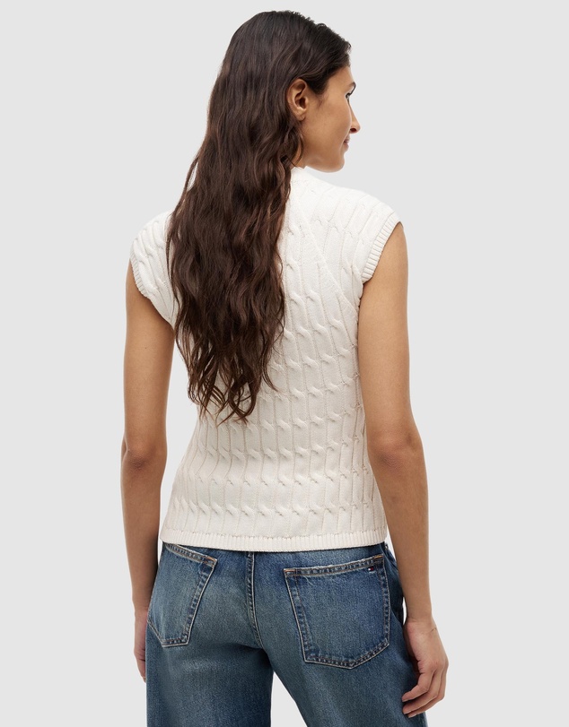 Tommy Hilfiger - Mid Gauge Cable Vest Cardigan