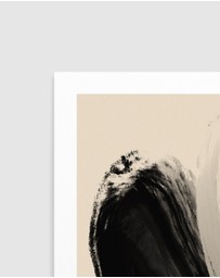 Olive et Oriel - Black Strokes No 23 by Treechild Art Print