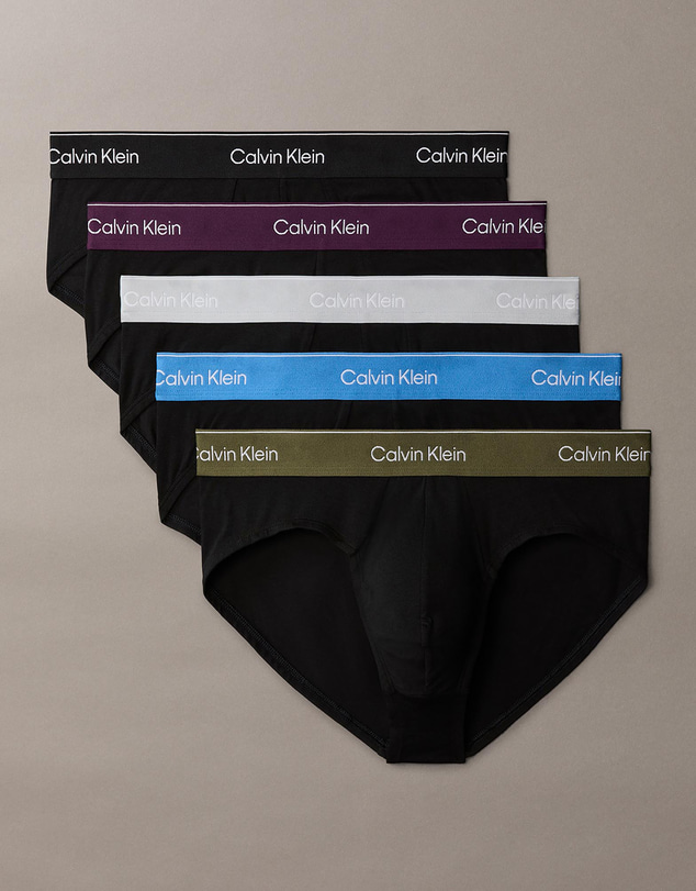 Calvin Klein - 5-Pack Icon Cotton Stretch Hip Briefs