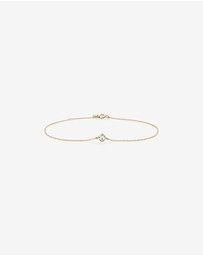 Michael Hill - Bracelet with Aquamarine in 10kt Yellow Gold