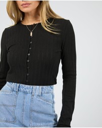 All About Eve - Tarni Knit Top Black