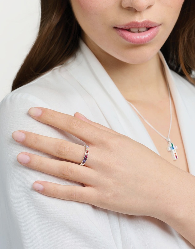 THOMAS SABO - Ring colourful stones silver