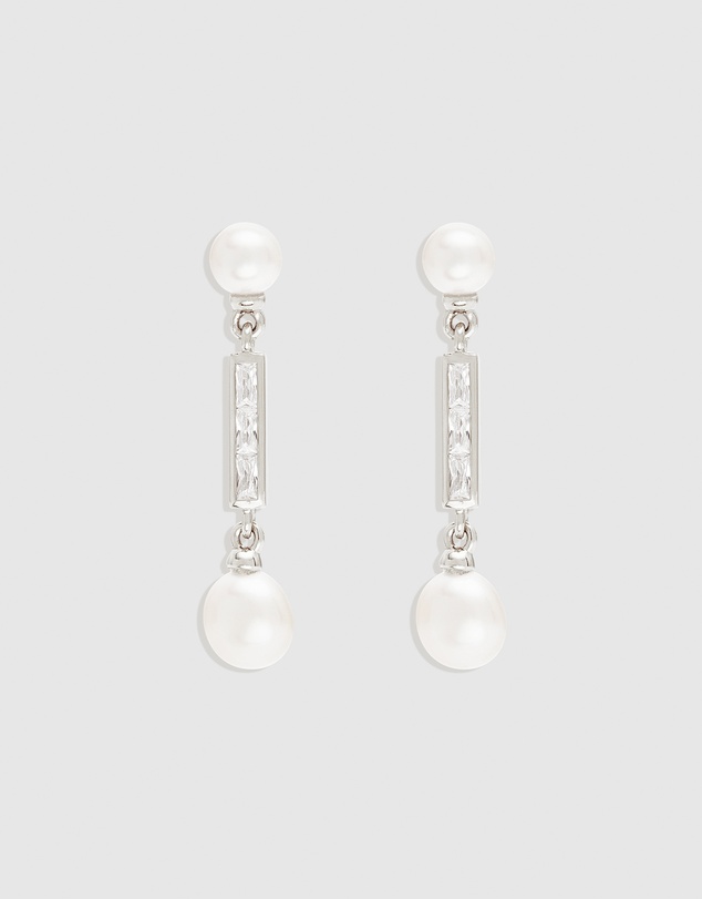 By Charlotte - Breathe Pearl Drop Earrings