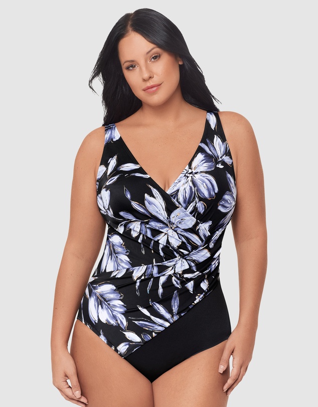 Miraclesuit Swimwear  - Fiore Di Luna Oceanus Plus Sized Shaping Swimsuit