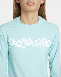Billabong - Girls 6 to 14 Heat Wave Long Sleeve Rash Vest