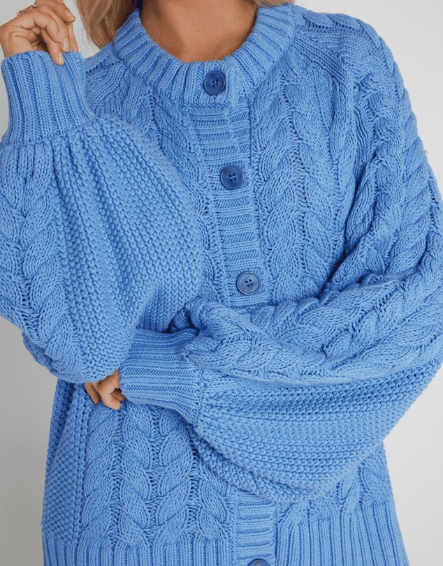 ALEXANDRA - Haven Cardigan Blue