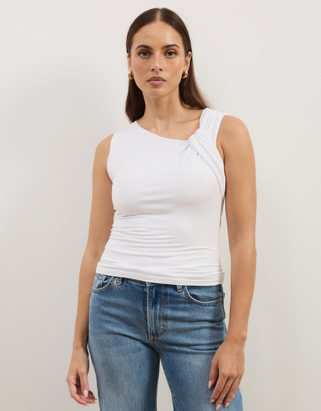 Atmos&Here - Britney Jersey Tank With Twist Detail