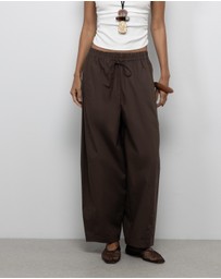 AERE - Organic Cotton Barrel Leg Pants
