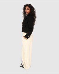Belle & Bloom - Better Off Military Peacoat - Black