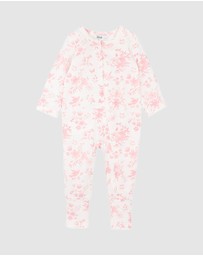 Bebe by Minihaha - Fern Birds Organic LS Zipsuit - Babies