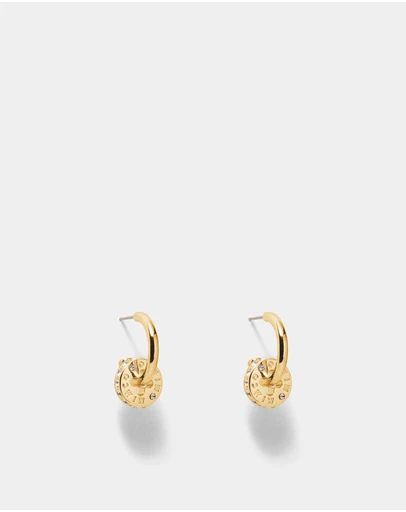 MIMCO - Signatura Charm Hoop Earrings