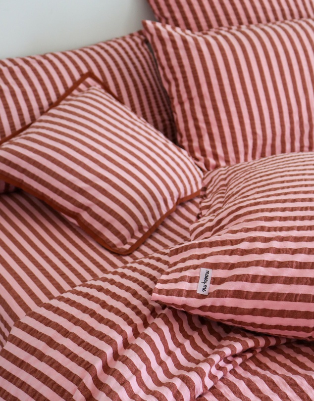Mosey Me - Sundae Seersucker Cushion Cover