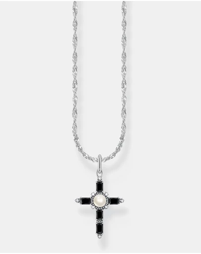 THOMAS SABO - Romance Necklace with black cross pendant