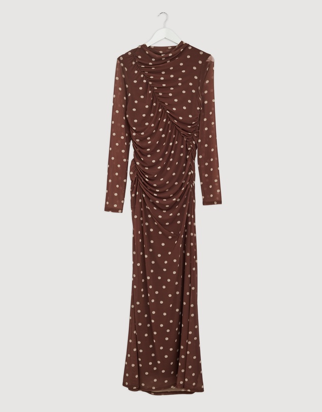 Revibe - Repaired KIVARI Edie Mesh Maxi Dress - AU 14