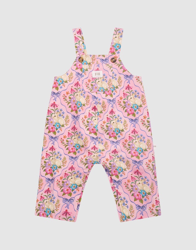 Fleur Harris - 'Bunnies & Bows' Gracious Overall in Pink