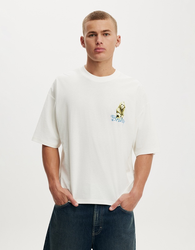 Cotton On - Cropped Fit Music T-Shirt
