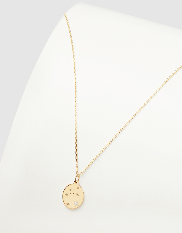 Luna Rae - Solid Gold - Stars of Aquarius Diamond Necklace