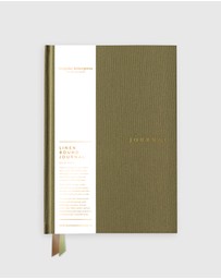 Bespoke Letterpress - Linen Bound Journal - Saltmarsh Green (Bullet Journal)