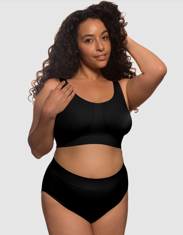 B Free Intimate Apparel - High Back Pull On Crop Top (C-D-DD-E-F-G-H) Cup