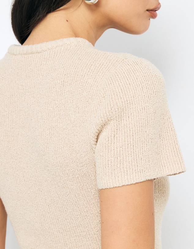 AERE - Vea Organic Cotton Textured Knit Tee
