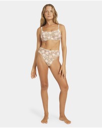 Roxy - Womens Garland High Waist Bikini Bottom