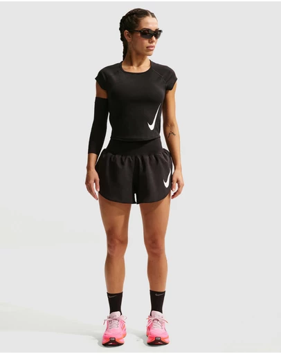 Nike - Tempo Swoosh Dri-FIT Cap-Sleeve Running Top