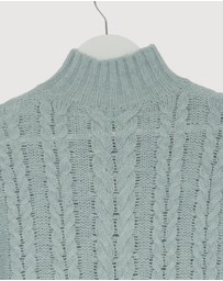 Revibe - Repaired AERE Zahra Cable Knit Jumper - AU 6