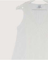 Revibe - Repaired Minima Esenciales Orsa Cotton Lace Midi Dress - AU 8