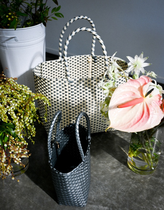 Mimmi Terra - Woven Micro Tote Argento