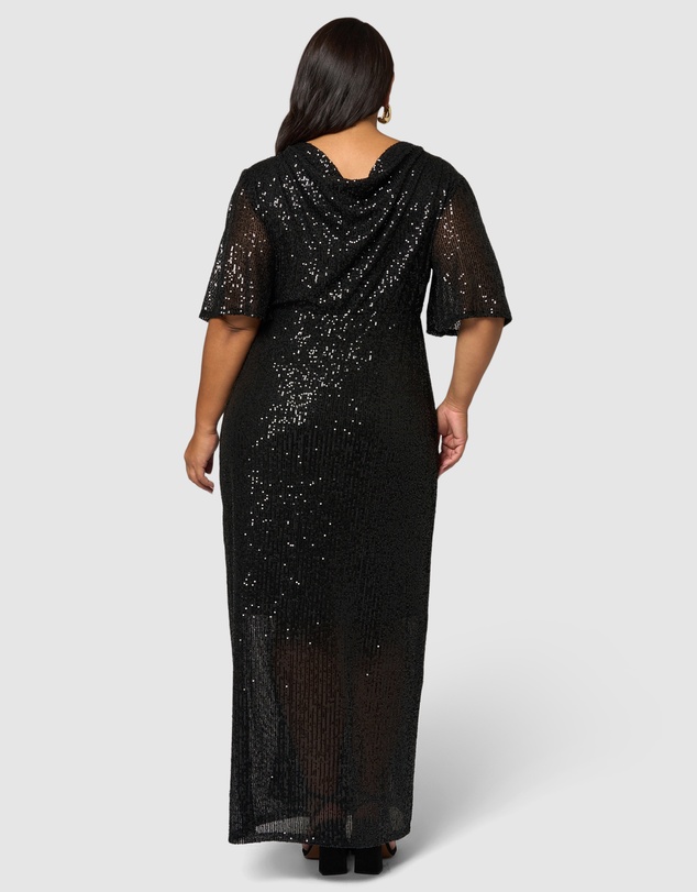Pink Dusk by Curve Project - Lure Sequin Maxi Dress