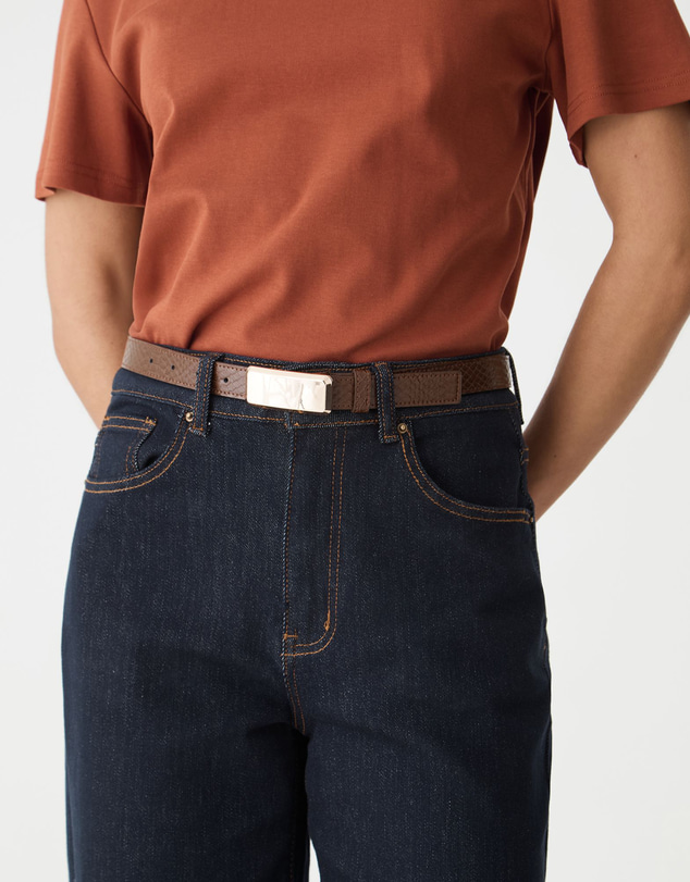 Forcast - Lumi Croc Effect Belt