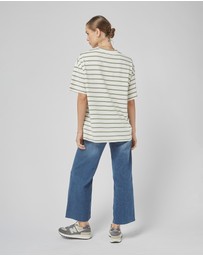 DRICOPER DENIM - Amy Oil Green Stripe Tee