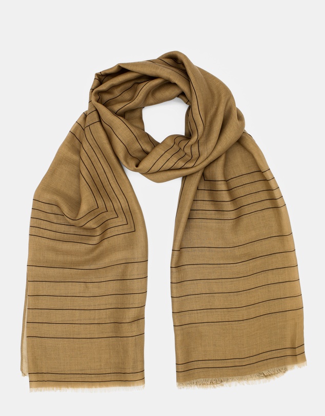 Morgan & Taylor - Maze Light-Weight Scarf in Brown