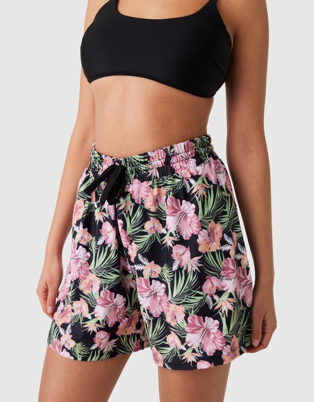 Modest Mermaid - Floral Fit Highwaist Board Short SPF50+