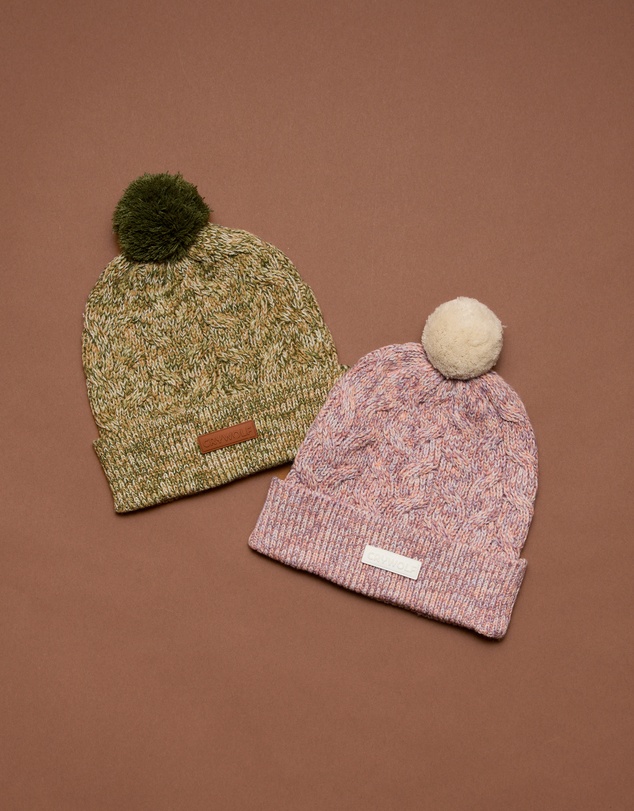Crywolf - POM POM BEANIE Heather Speckle