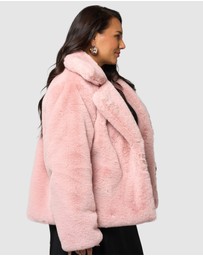 Sunday In The City - Midnight Aura Fur Jacket