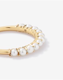 Michael Hill - Cultured Freshwater Pearl Band Ring in 10kt Gold