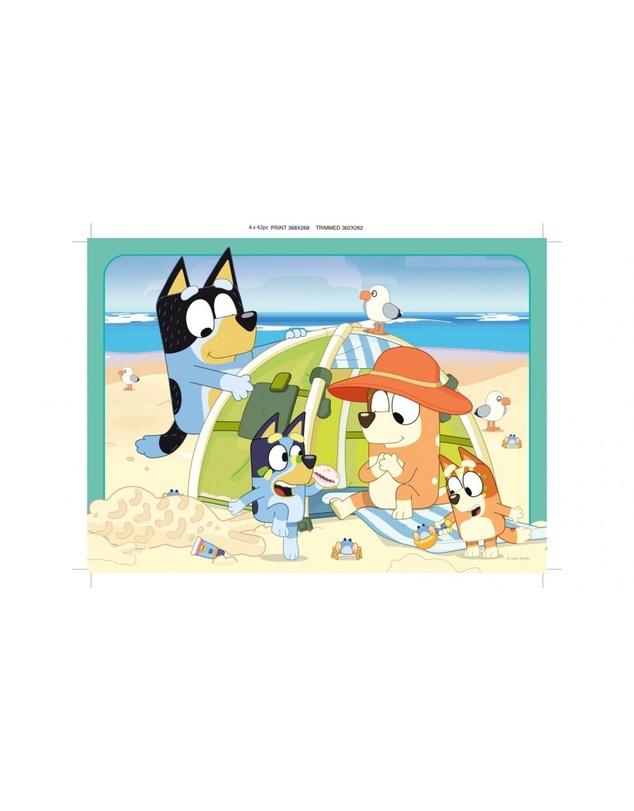 Ravensburger - 4x42pc-bluey Gotta Be Done