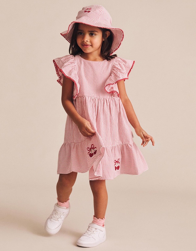 Huxbaby - Cherry Pie Stripe Dress - Mini Dress