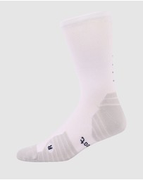 Pussyfoot - 4 Pack Sport Running Crew Socks – Compression & Coolmax