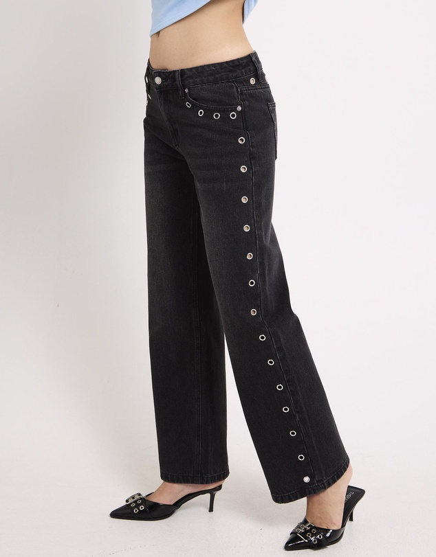 Insight - Razor Eyelet Straight Denim Jeans