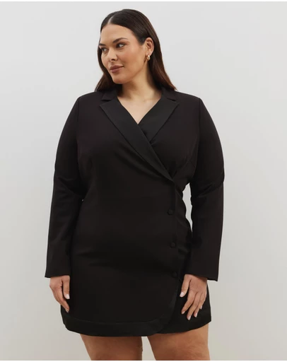 Atmos&Here Curvy - Ari Tuxedo Blazer Dress