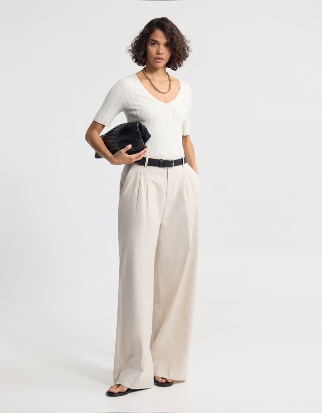 Oxford - Lucy Rib V-Neck Knit