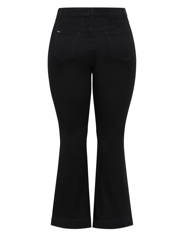 City Chic - Plus size Asha Fit Jasmin Regular Flare Leg Jean - black