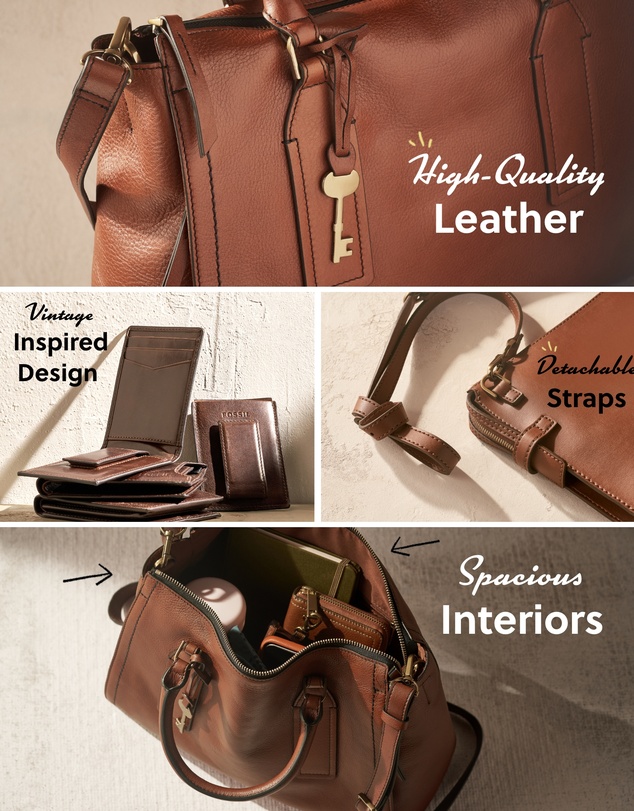 Fossil - Fossil Camden Brown Messenger MBG9602210