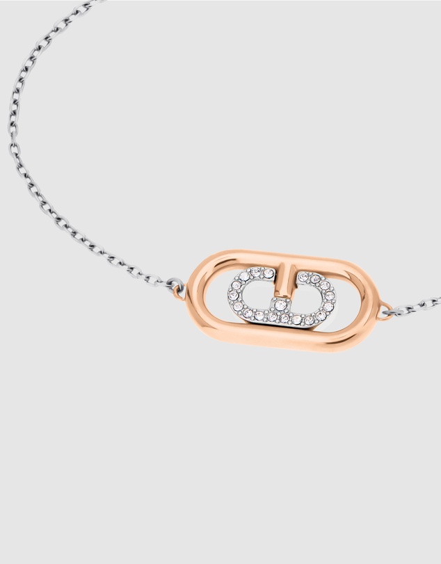 Furla - Ooh Silver and Rose-Tone Bracelet