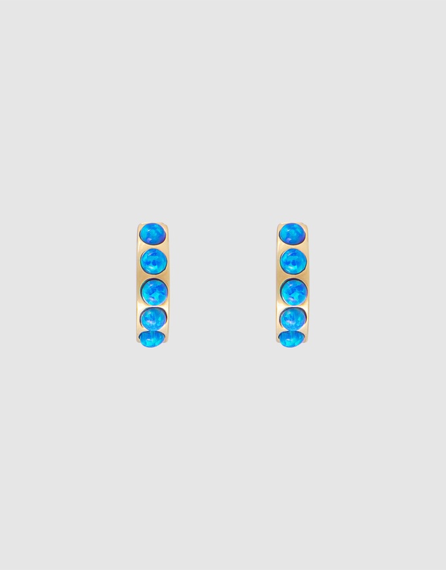 FAIRLEY - Indigo Opal Crystal Huggies